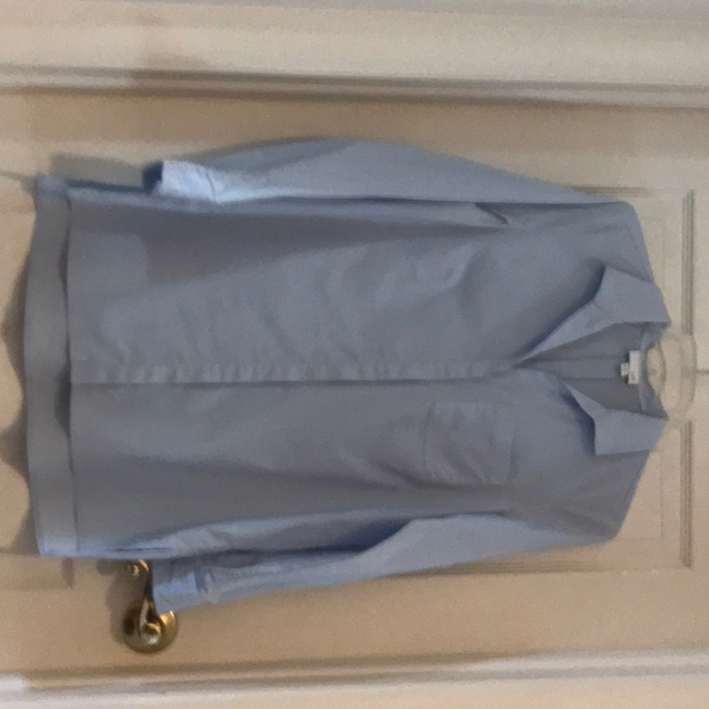 Jjill powder blue button down tunic, long sleeves XS